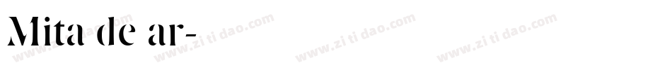Mita de ar字体转换